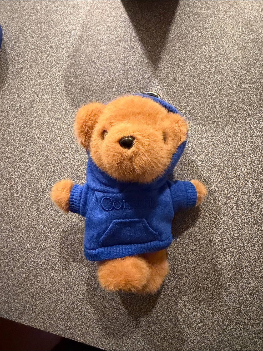 Comfort Brown Plush Bear in Blue Hoodie